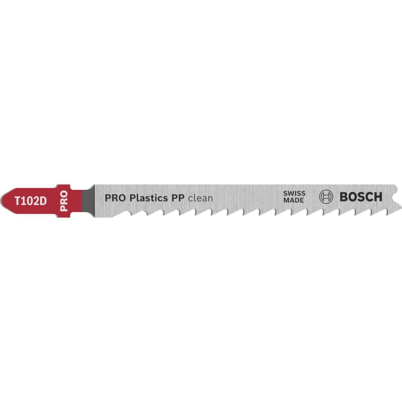 Lames de Scie Sauteuse Bosch PRO Plastics PP clean T102D - Coupe Précise pour Plastiques