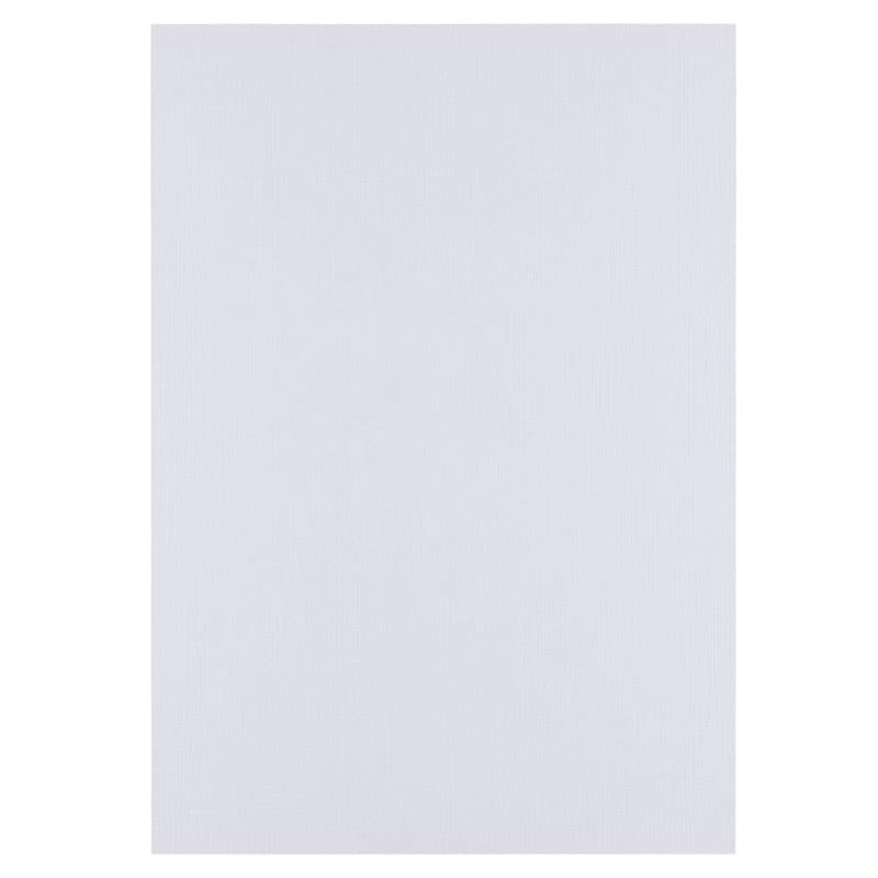 Papier Cartonné en Lin A4 Blanc - 100 Feuilles pour Loisirs Créatifs