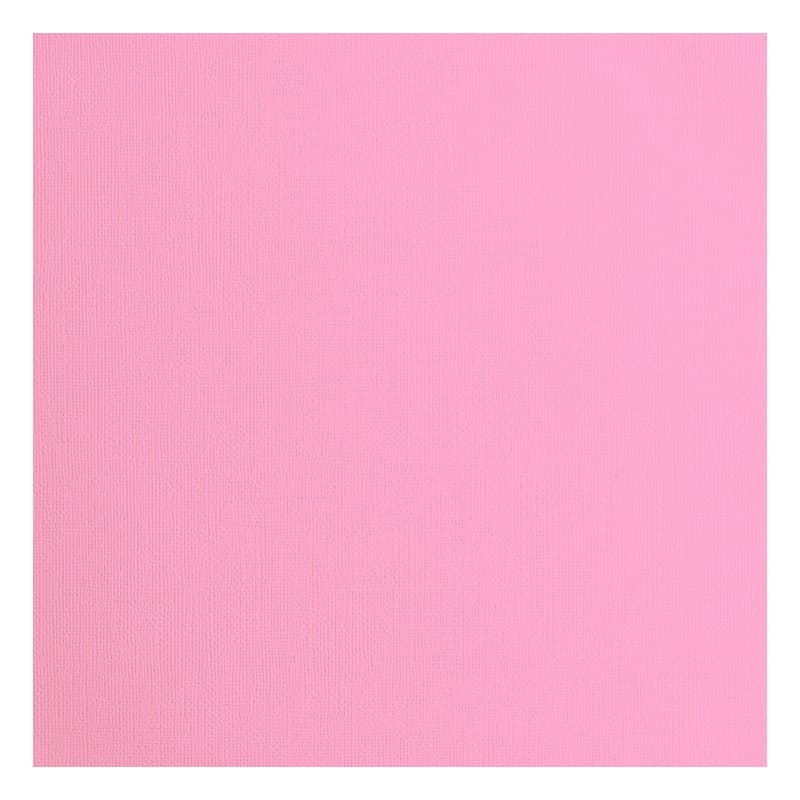 Papier Cartonné Rose Rugueux Florence - 20 Feuilles 30,5 x 30,5 cm