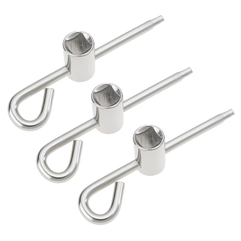 Lot de 3 Clés de Purge d'Air pour Radiateur - Outil 5x5 mm en Métal