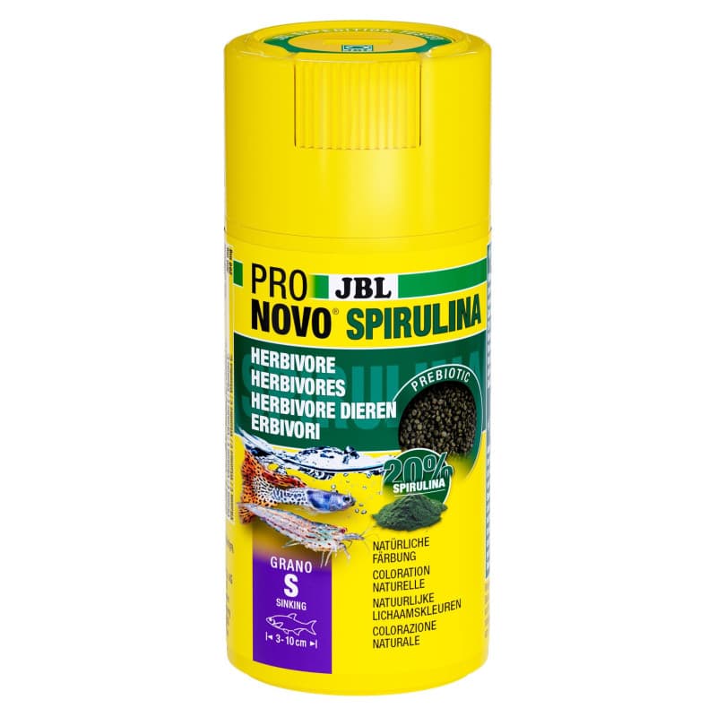 JBL ProNovo Spirulina Granulés pour Poissons Herbivores 100ml