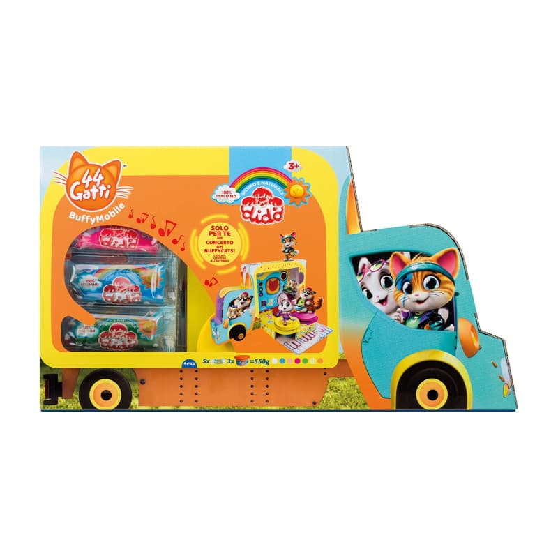 DIDO' Didò Buffymobile - Pâte à Jouer 44 Chats avec Accessoires