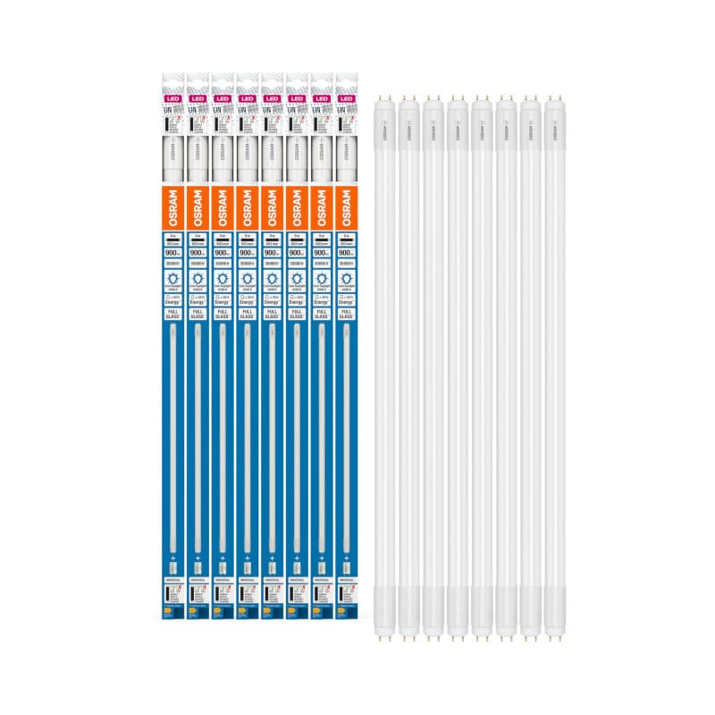Tube LED T8 600 mm 8W 900lm - Lumière Blanche de Jour - Remplacement Énergétique
