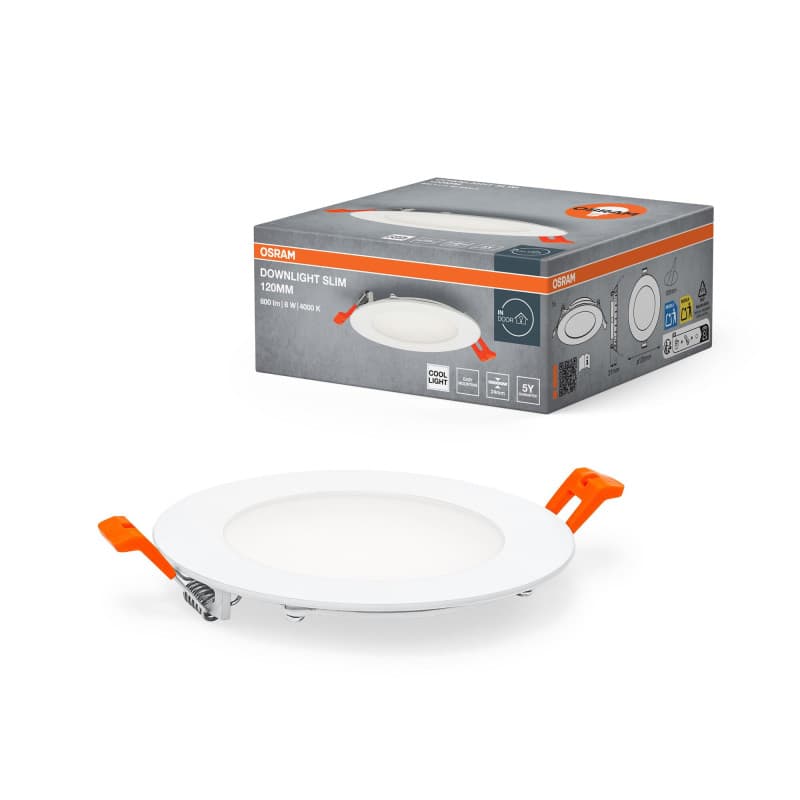 Spot Encastré LED OSRAM Slim 120mm 8W Blanc Neutre 4000K
