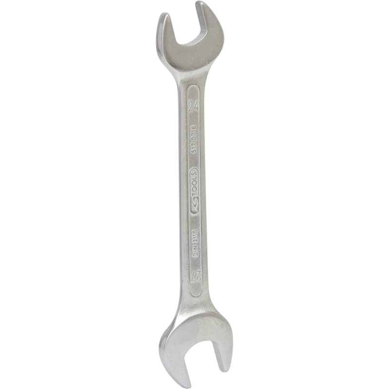 Clé Plate Double KS TOOLS 24 x 27 mm avec Finition Satinée
