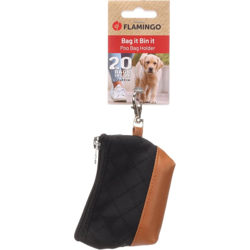 Distributeur de Sacs à Déjections pour Chien Cellie Noir - Pratique et Compact