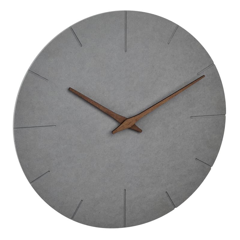 Horloge Murale Moderne TFA Dostmann en Béton Gris - Silencieuse et Élégante