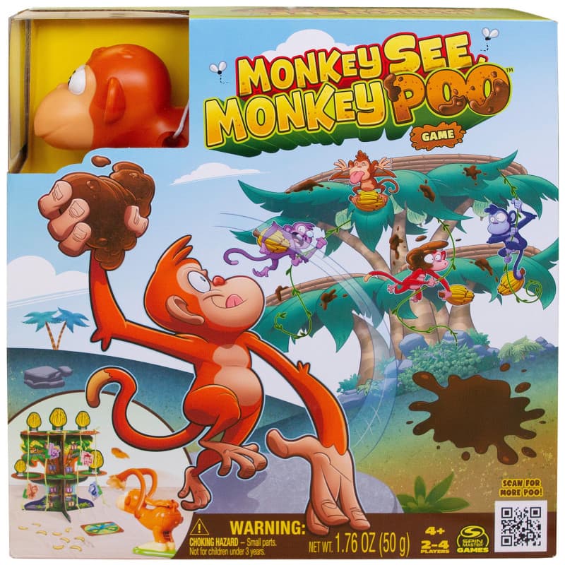 Macacataque - Jeu de Société Amusant pour Enfants avec Singe Lanceur