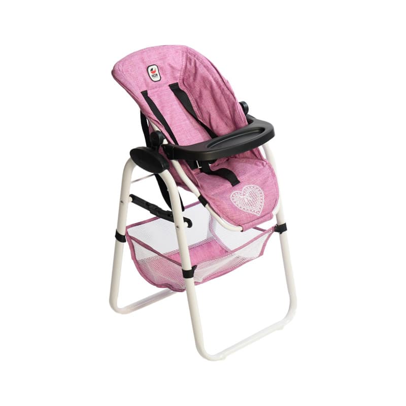 Chaise Haute Bayer Chic 2000 pour Poupée - Accessoire de Jeu Rose