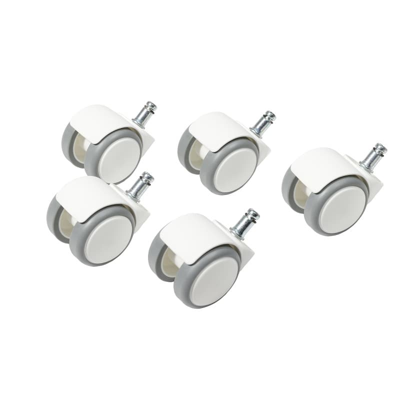 Lot de 5 Roulettes Topstar pour Chaises de Bureau sur Sol Dur - 50 mm