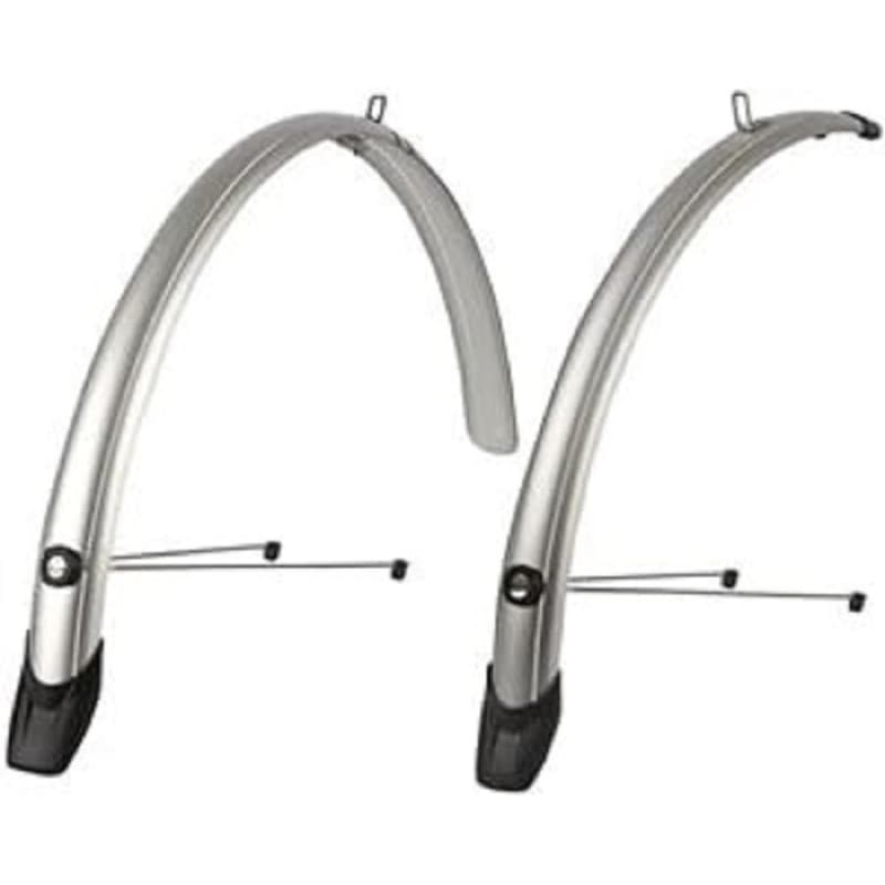 Garde-Boue Argent pour Vélos de Trekking - Polisport Towny 2 pièces