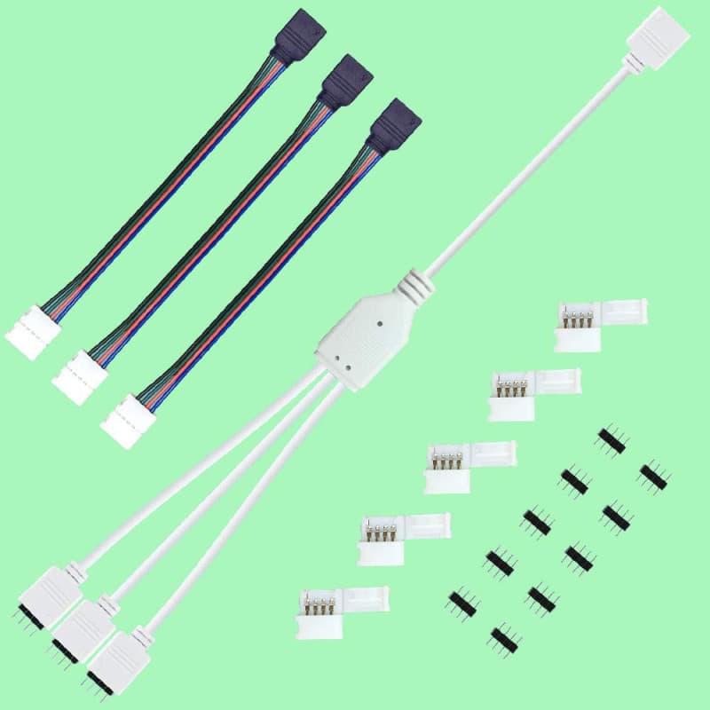 Répartiteur LED RGB 1 à 3 Ports - Connecteur Bande Lumineuse 4 Broches