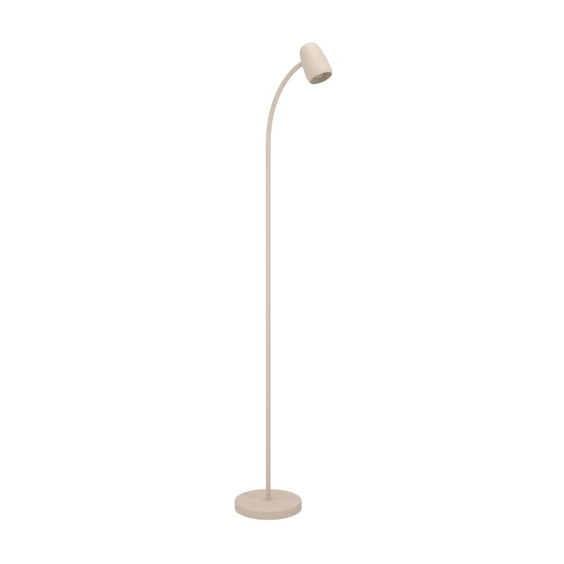 Lampadaire de Salon Carlo - Lampe de Lecture Orientable en Métal Sable