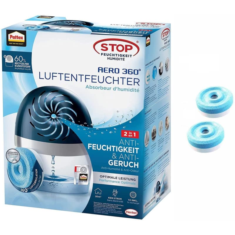 Déshumidificateur AERO 360° Pattex - Élimine Humidité et Odeurs