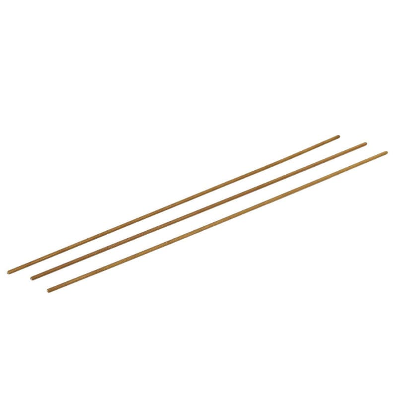 Tige Filetée M2.5 en Laiton - 250mm, 3 Boulons pour Bricolage