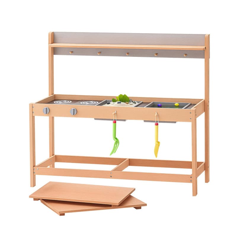 Cuisine d'Extérieur en Bois pour Enfants - Ensemble de Jeu VEVOR
