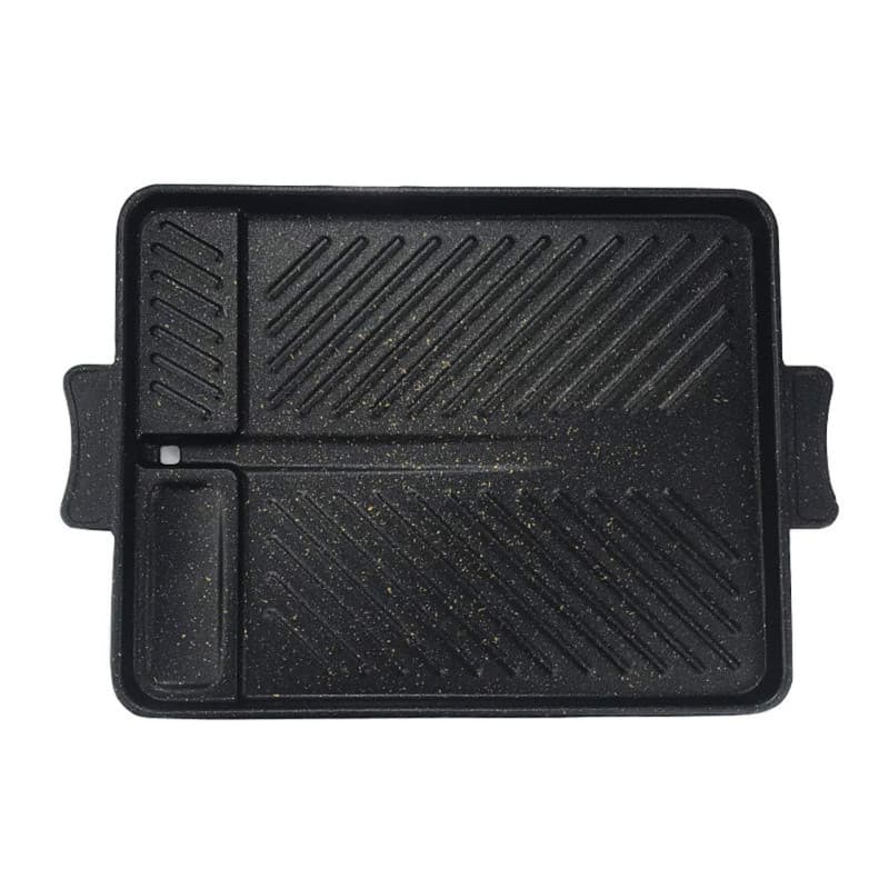 Plaque de Cuisson Rectangulaire Antiadhésive pour Barbecue Intérieur et Extérieur