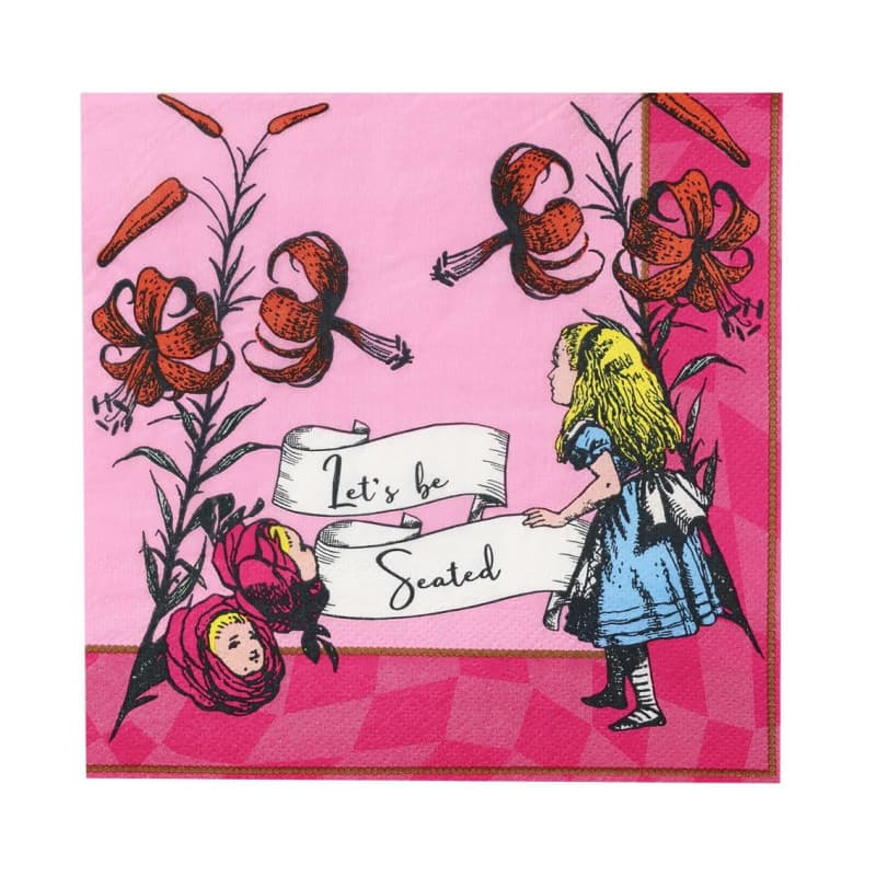 Serviettes en Papier Alice au Pays des Merveilles - 20 Unités pour Fêtes