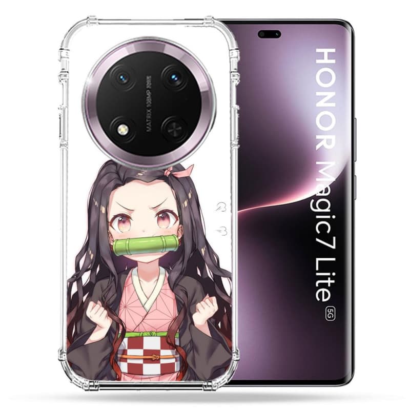 Coque Renforcée Cokitec pour Honor Magic 7 Lite 5G - Design Manga Nezuko