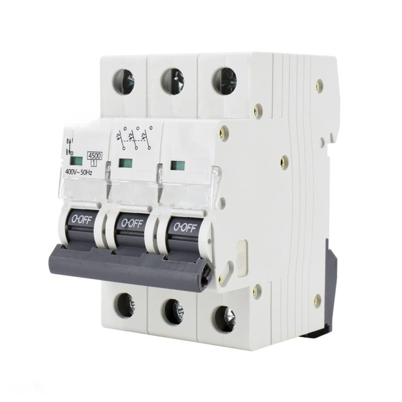 Interrupteur de Circuit 4,5 KA 3 Pôles C 10 A - Protection Électrique Efficace