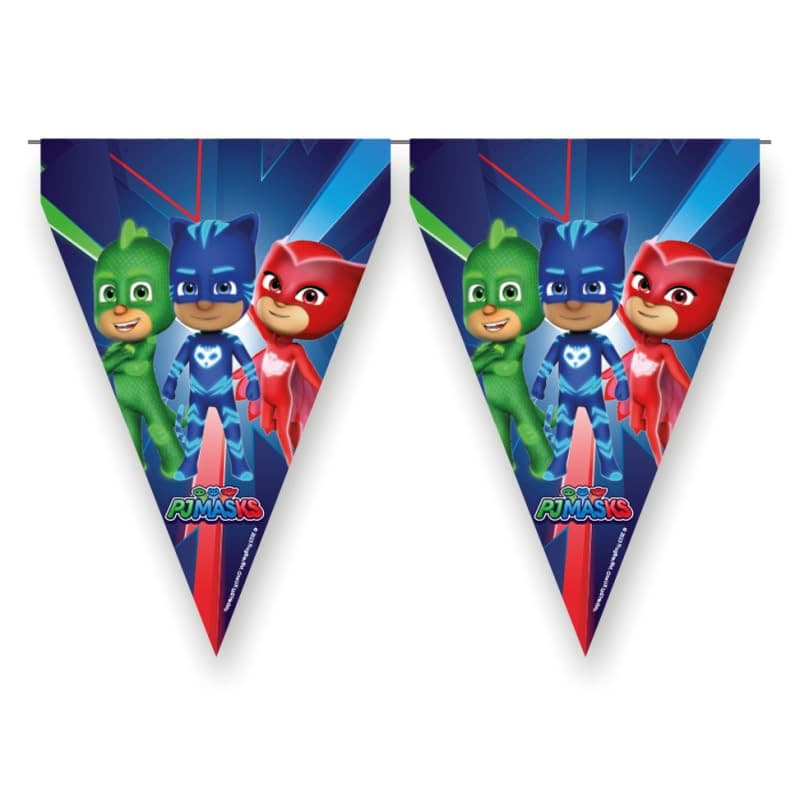 Banderole Pyjamasques Multicolore pour Anniversaire d'Enfant - 3 Mètres