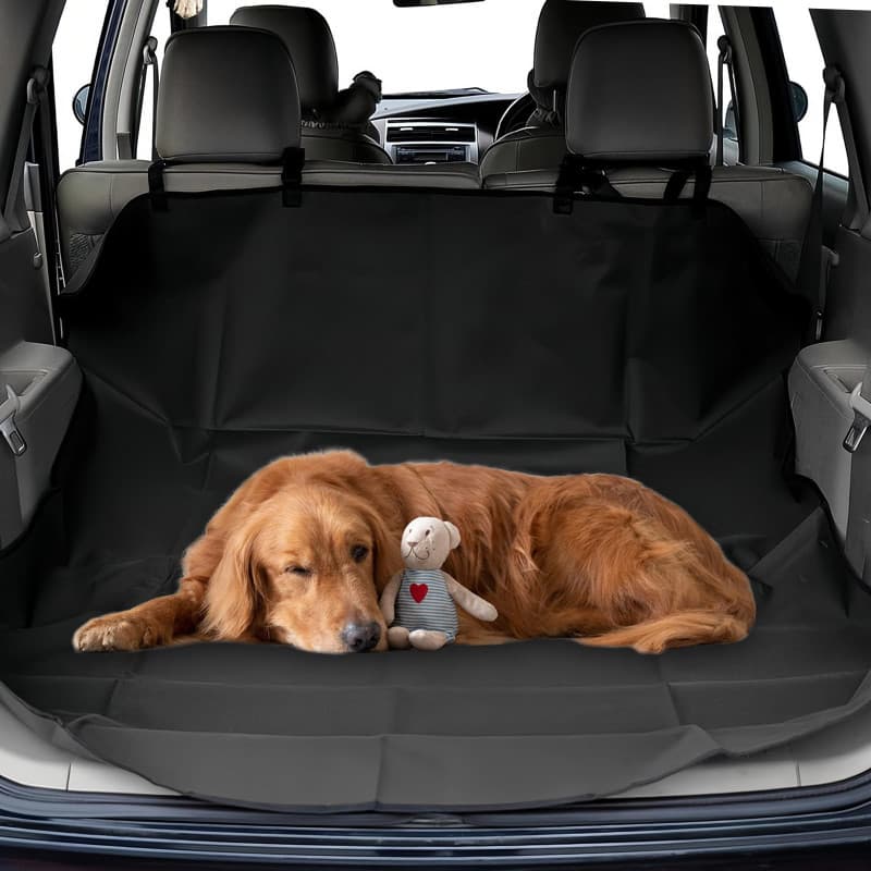 Tapis de coffre de voiture imperméable avec rabat pare-chocs - Ajustement universel