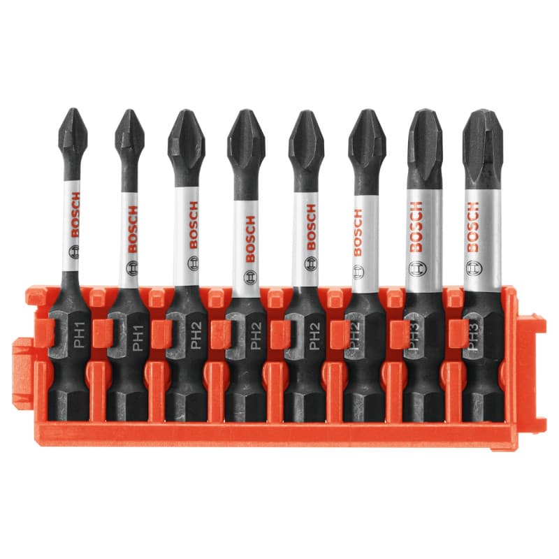 Ensemble de 8 embouts Philips Bosch Impact Tough avec clip personnalisé