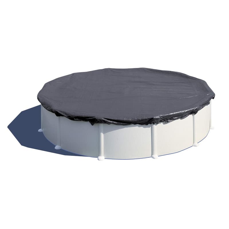 Bâche d'Hiver Renforcée GRE pour Piscines Rondes 400 cm - Couleur Noire