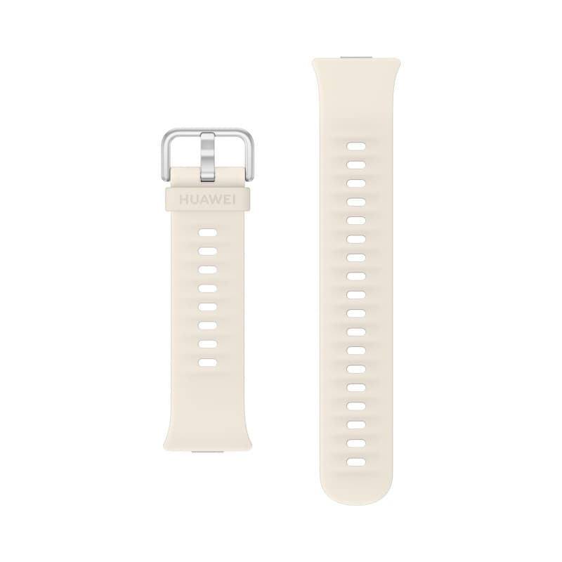 Bracelet Sportif HUAWEI WATCH FIT 4 en Fluoroélastomère Blanc - 20 mm