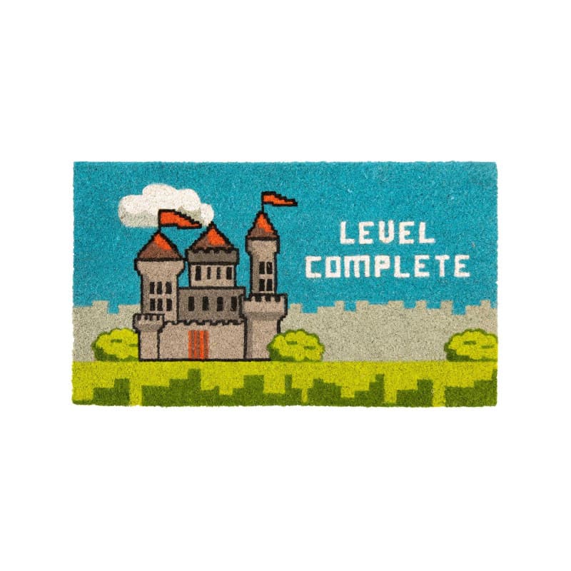 Tapis d'Intérieur Level en Coco - Paillasson Antidérapant Multicolore 70x40 cm
