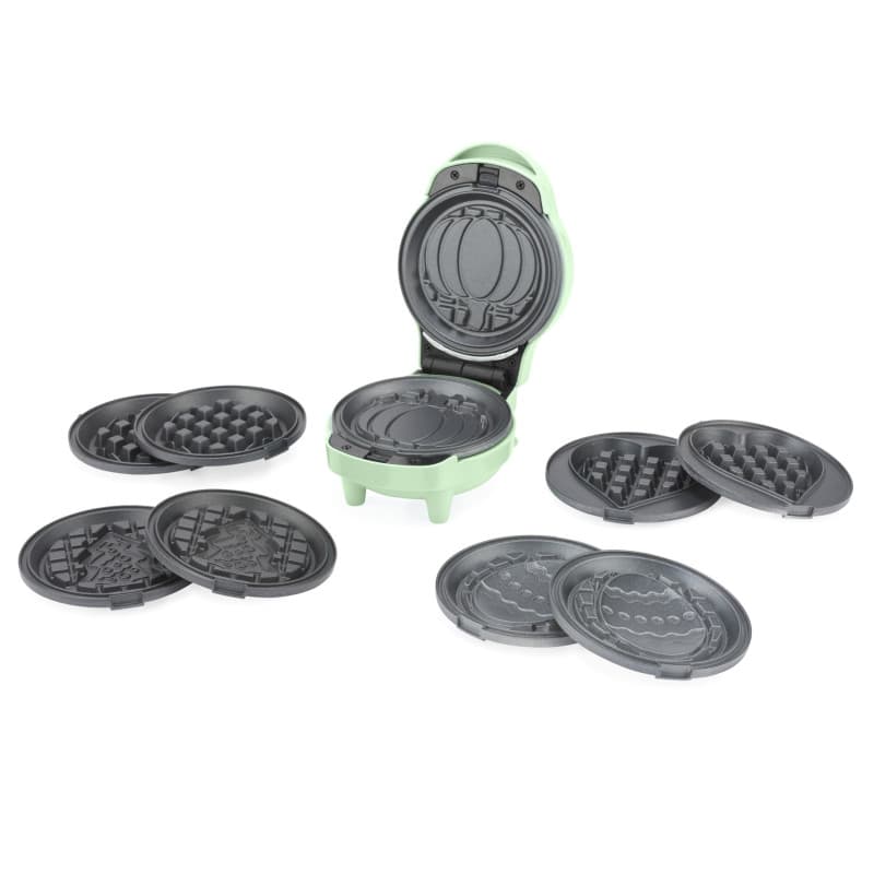 Mini Gaufrier 5 en 1 Giles & Posner avec Plaques Amovibles Antiadhésives