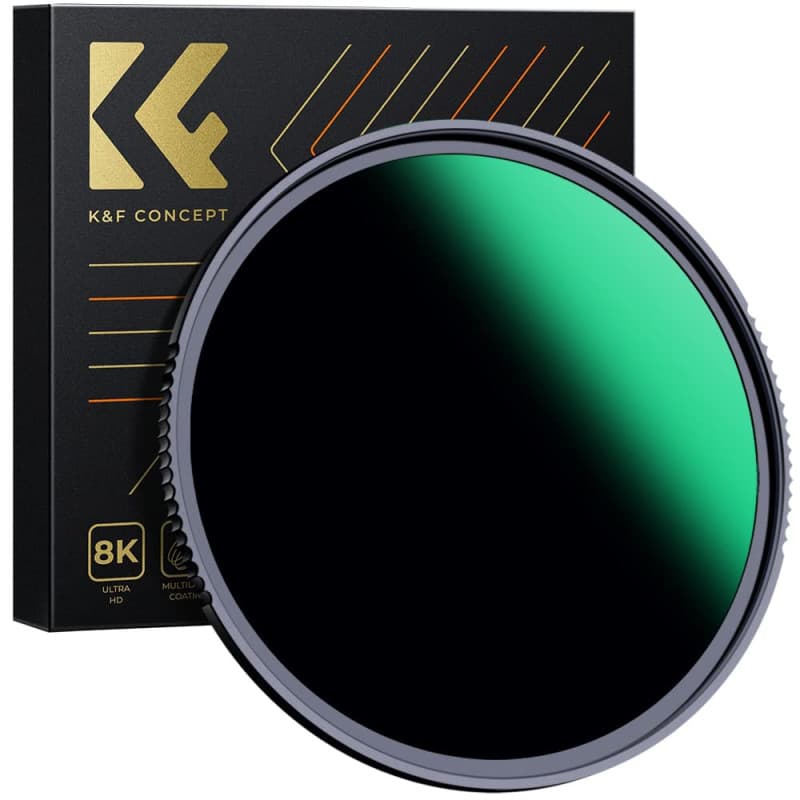 Filtre ND1000 82mm K&F CONCEPT - Haute Transmittance et Ultra Mince