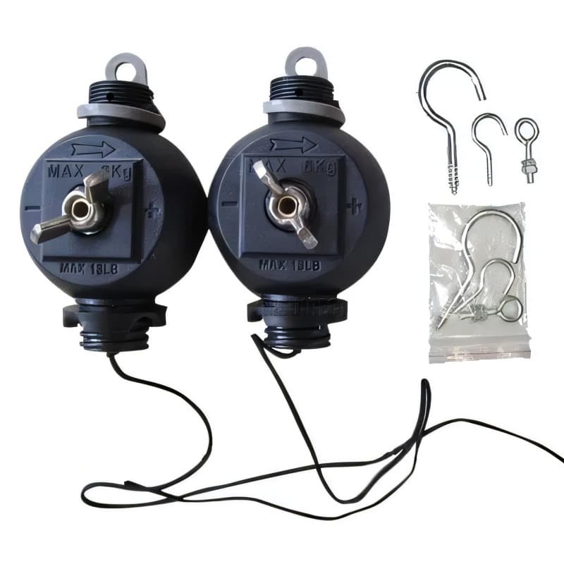 Paire de Yoyos de Suspension Réglables Easy Roller pour Éclairage Horticole
