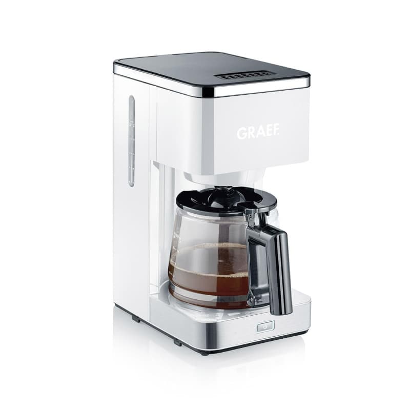 Cafetière GRAEF FK401 Blanc avec maintien au chaud et pré-infusion