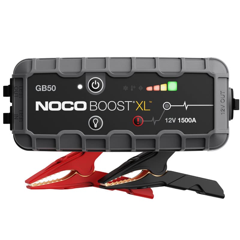 NOCO Boost GB50 - Démarreur Batterie Lithium 1500A Portable avec Powerbank et Lampe LED
