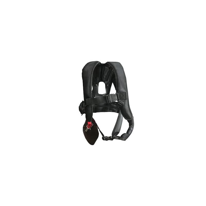 Harnais Rembourré Professionnel AVALON-TOOLS pour Débroussailleuse - Noir/Rouge