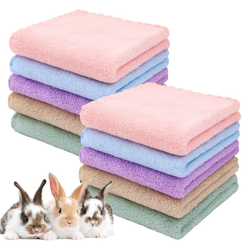 Lot de 10 couvertures en polaire pour animaux - 35 x 75 cm