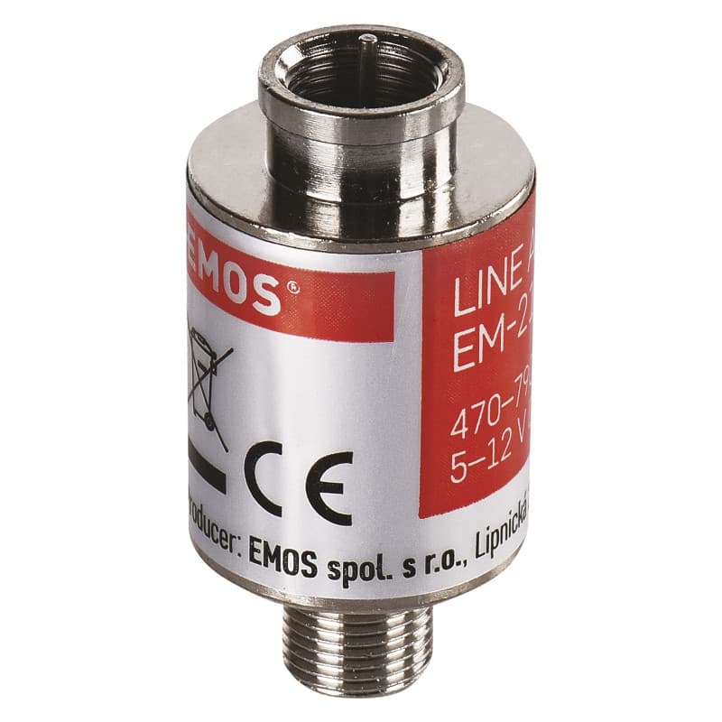 Amplificateur de Signal Satellite EMOS 20 dB pour Télévision et Antennes