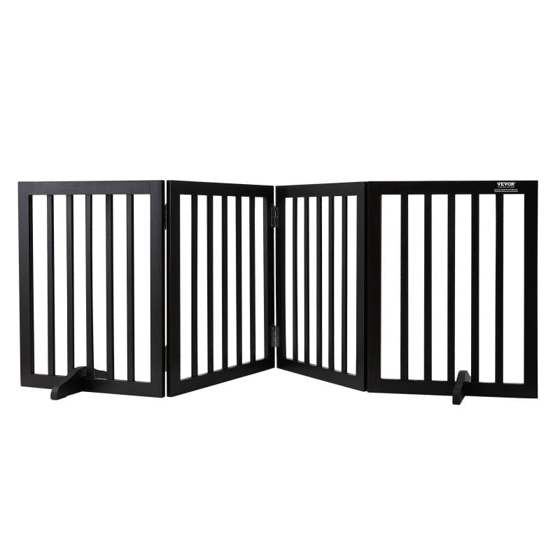 Barrière de Sécurité Pliable pour Chiens VEVOR - 204x61 cm, Marron