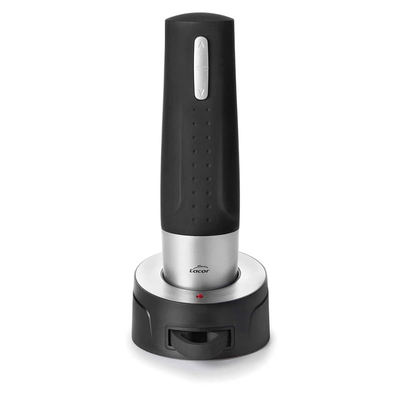 Tire-Bouchon Électrique LACOR avec Support de Charge - Design Noir