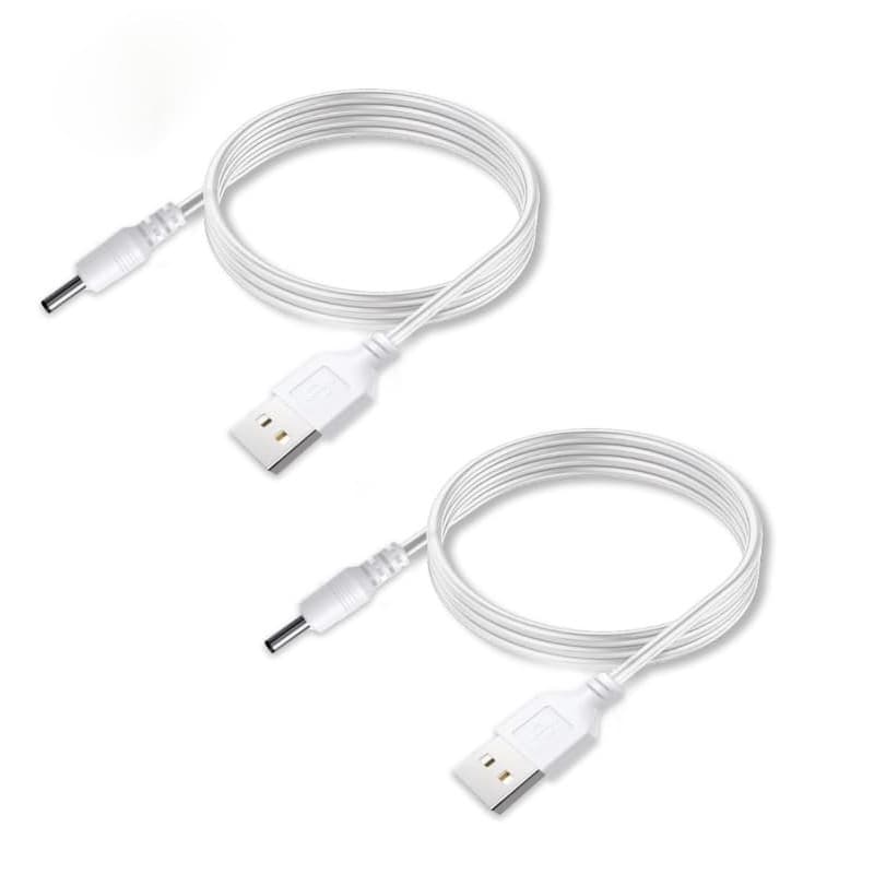 Câbles Alimentation USB vers DC 3,5 x 1,35mm - Pack de 2 - 100cm
