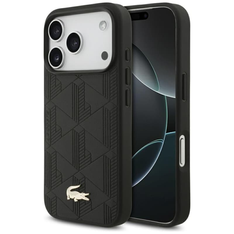 Coque CG MOBILE Lacoste Nomogramme Gold pour iPhone 17 Pro - Élégance et Protection