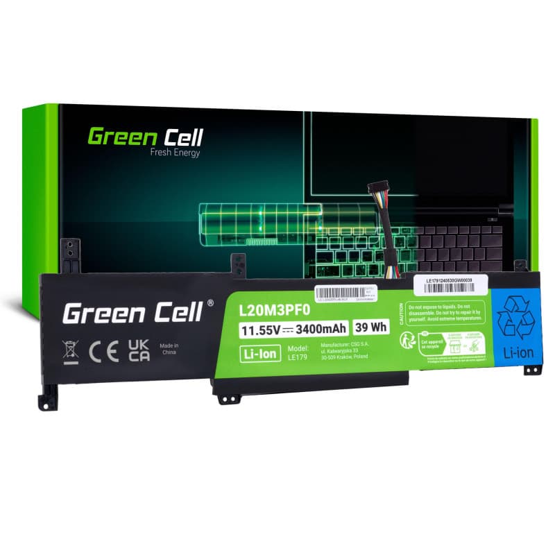 Batterie Green Cell L20M3PF0 pour Lenovo Ideapad 3 et G2/G3