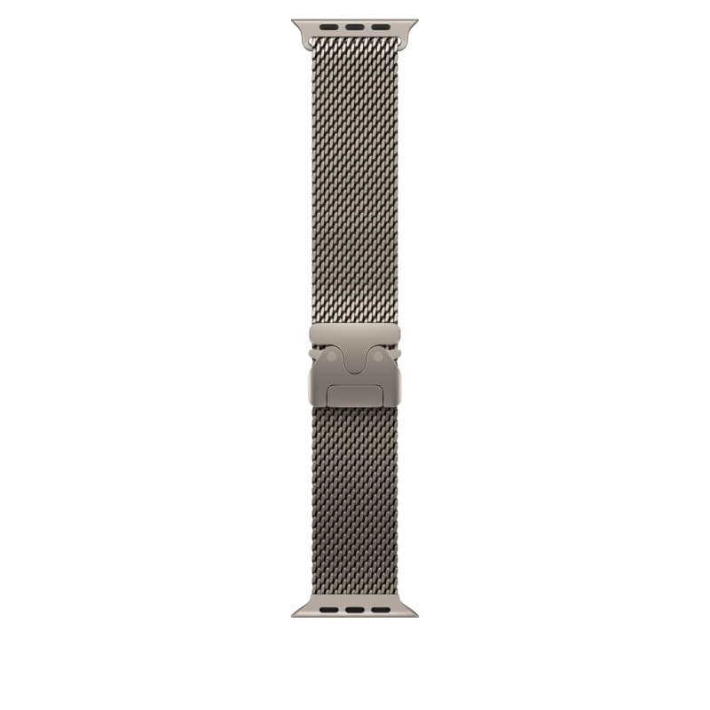 Bracelet Milanais en Titane pour Apple Watch - 49 mm - Naturel