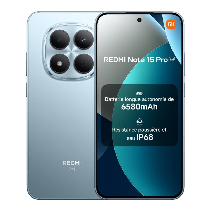 Xiaomi Redmi Note 15 Pro 5G - Smartphone 8 Go RAM, 512 Go, Écran AMOLED 6,83"
