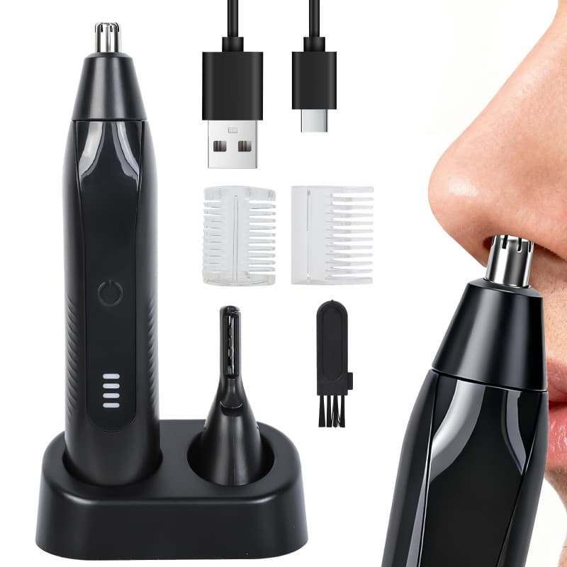 Tondeuse Nez et Oreilles Cozary 2-en-1 Rechargeable Noir