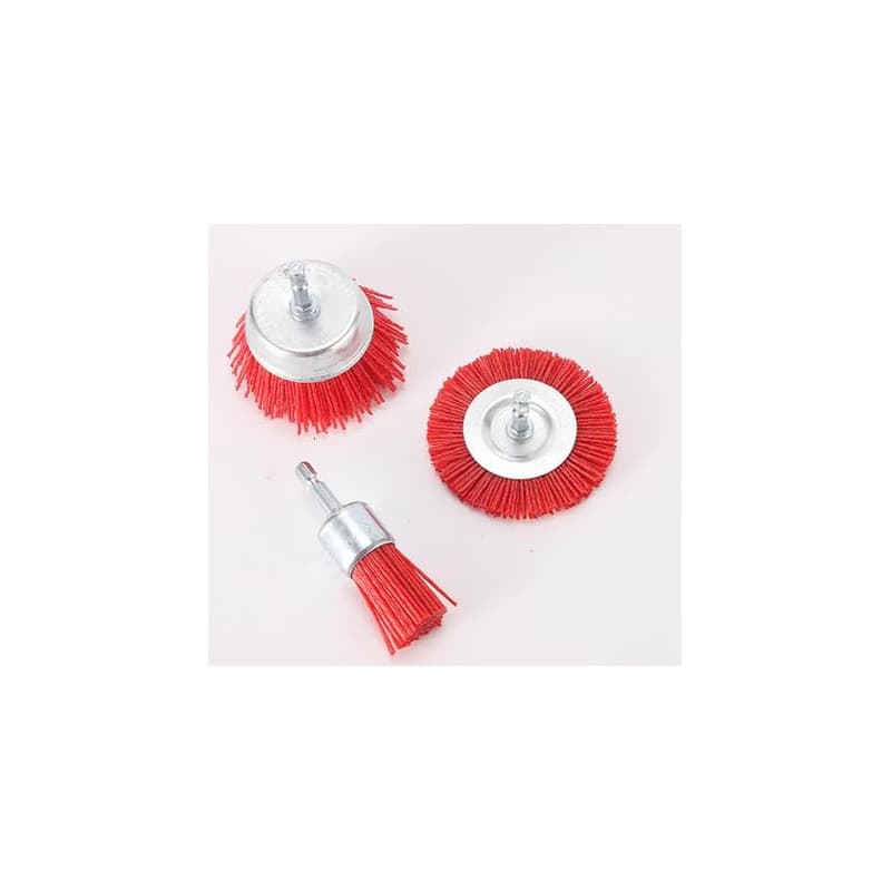 Ensemble de 8 Brosses Abrasives en Nylon Zuxbolf pour Perceuse