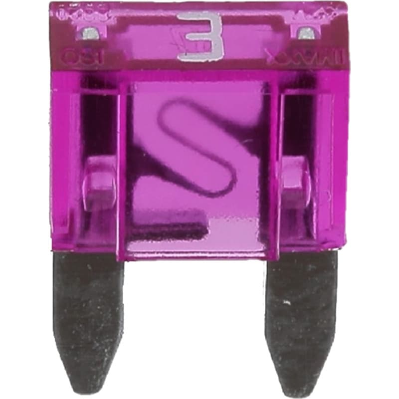 Fusible Plat Mini Restagraf 3A - Protection Circuit Électrique Automobile - Blister de 5