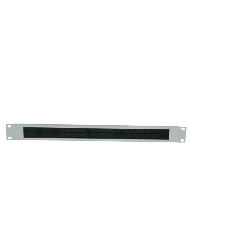 Panneau Passe-Câbles 19" LogiLink avec Brosse - Gris Clair
