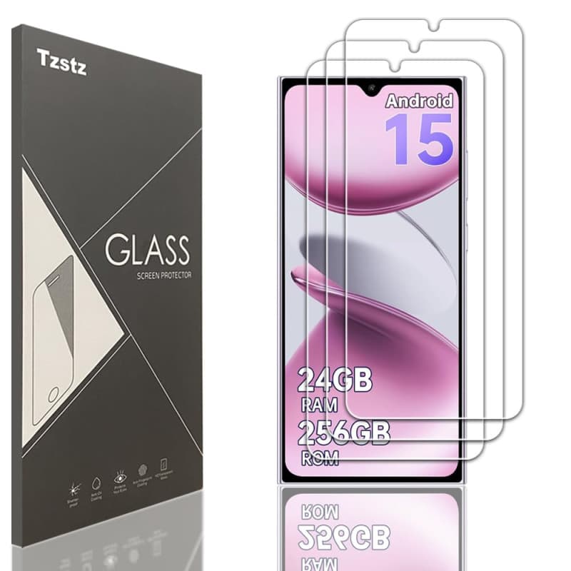 Protecteur d'Écran en Verre Trempé Tzstz pour OUKITEL C61/C61 Pro - 3 Pièces